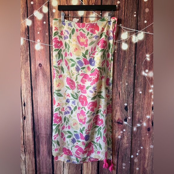 Caracol Accessories - Caracol Floral Print Scarf